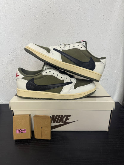 JORDAN 1 LOW TRAVIS SCOTT MEDIUM OLIVE