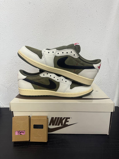 JORDAN 1 LOW TRAVIS SCOTT MEDIUM OLIVE