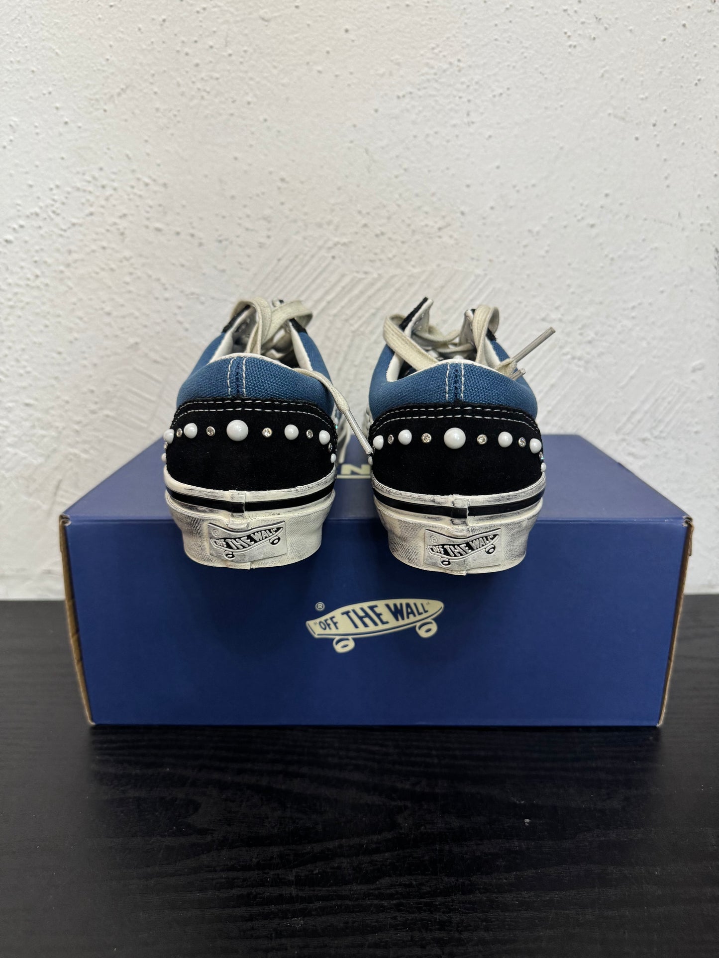 VANS LX OLD SKOOL PEARLIZED BLK/NAVY