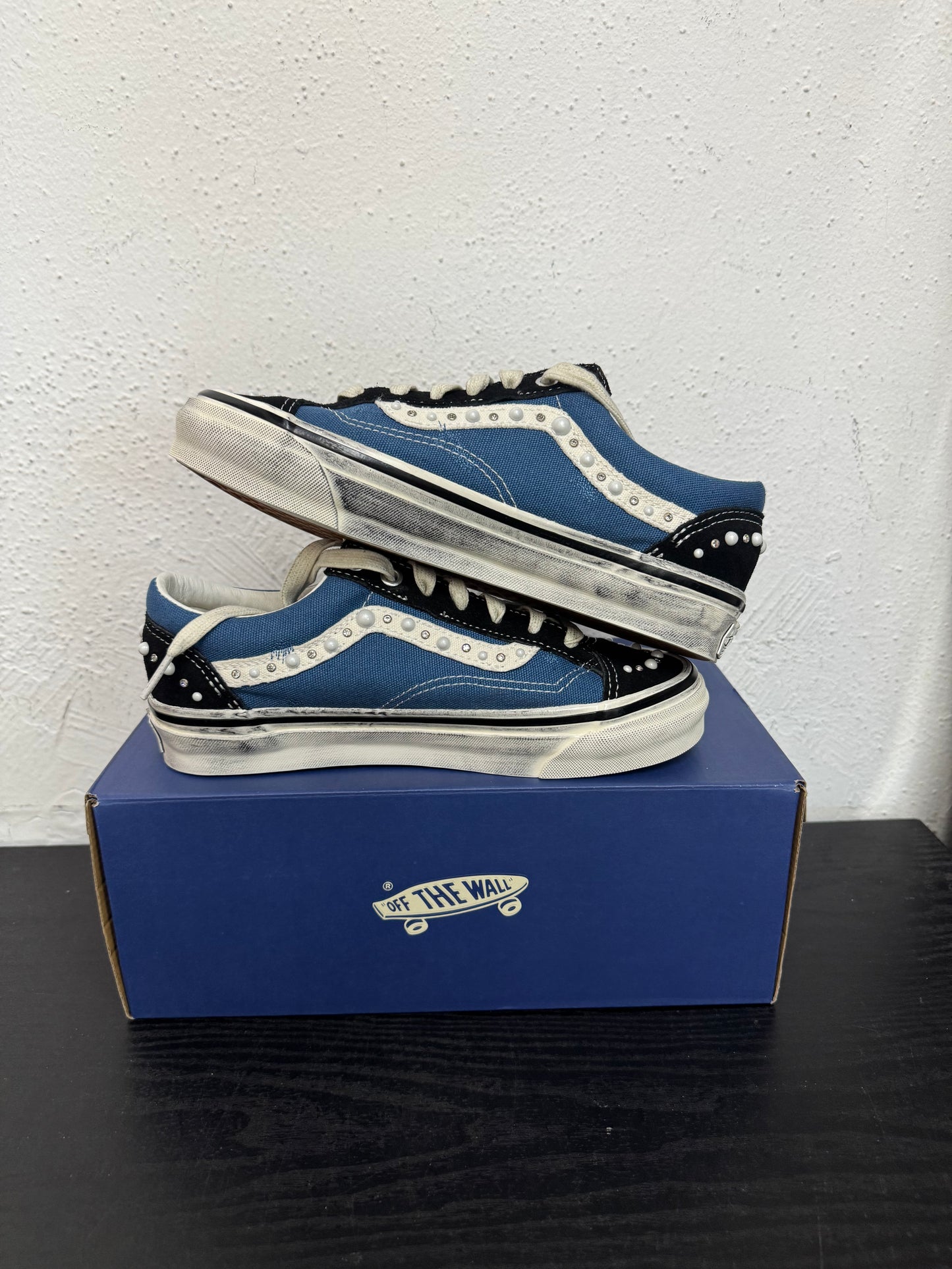 VANS LX OLD SKOOL PEARLIZED BLK/NAVY