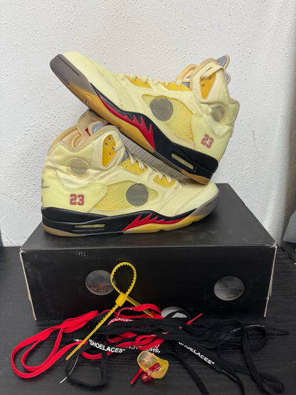 JORDAN 5 OFF WHITE SAIL (USED)
