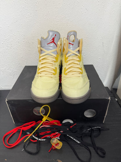 JORDAN 5 OFF WHITE SAIL (USED)