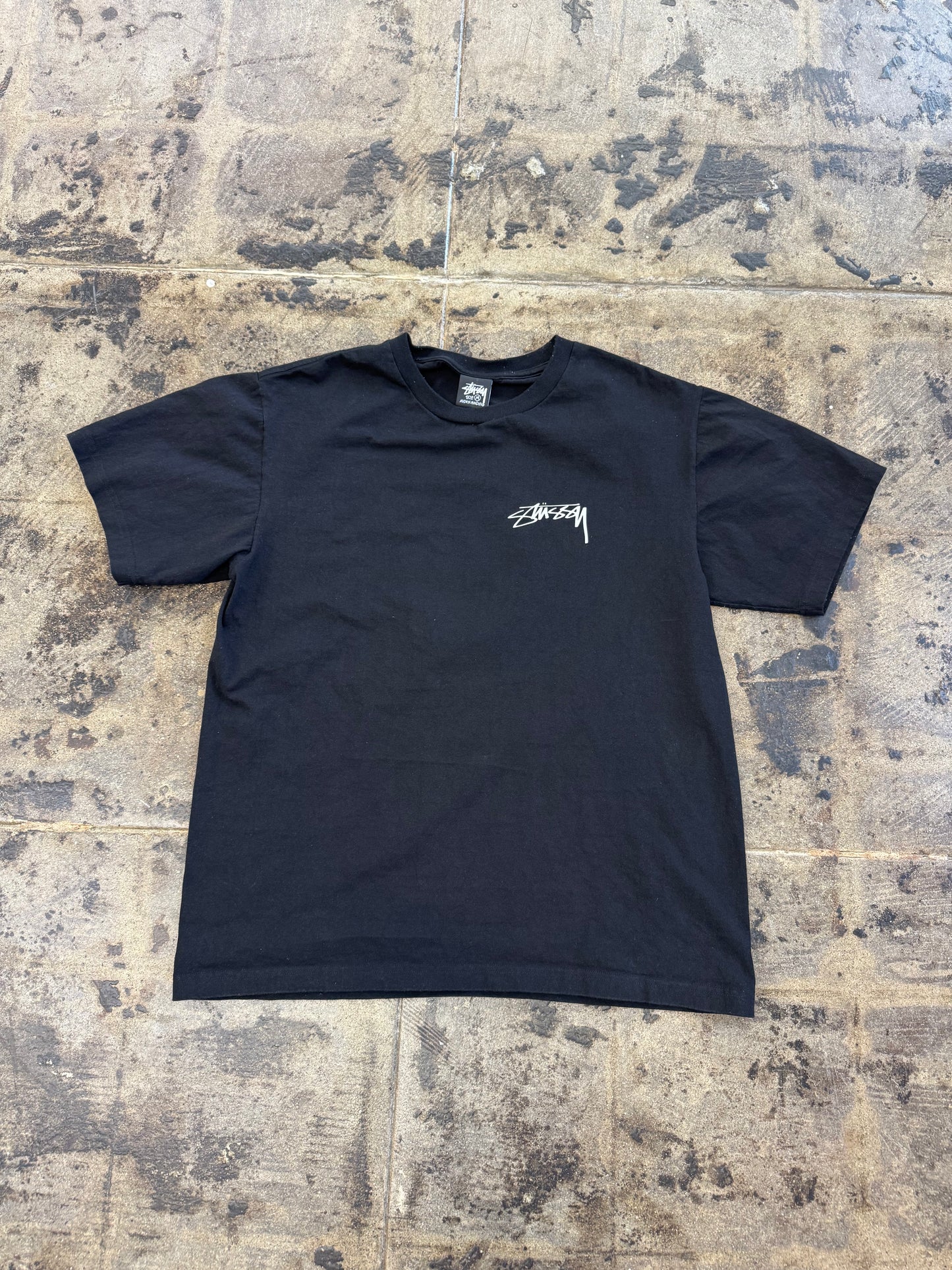 STUSSY 8BALL SPIDER TEE (USED)