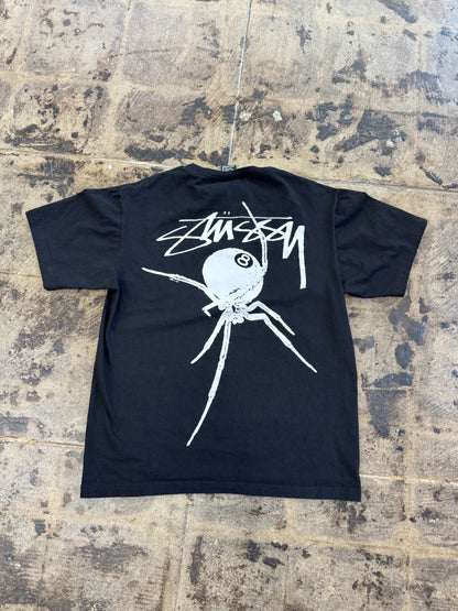 STUSSY 8BALL SPIDER TEE (USED)
