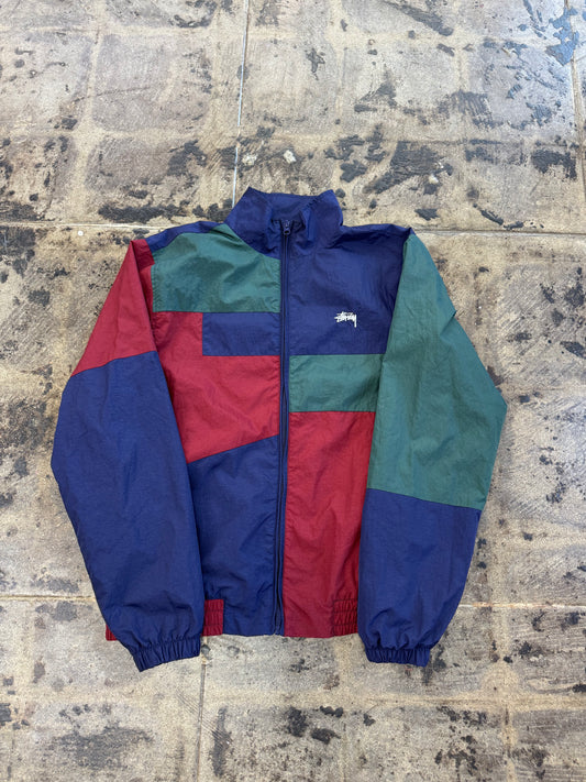 STUSSY MUTI PANEL ZIP UP JACKET (USED)