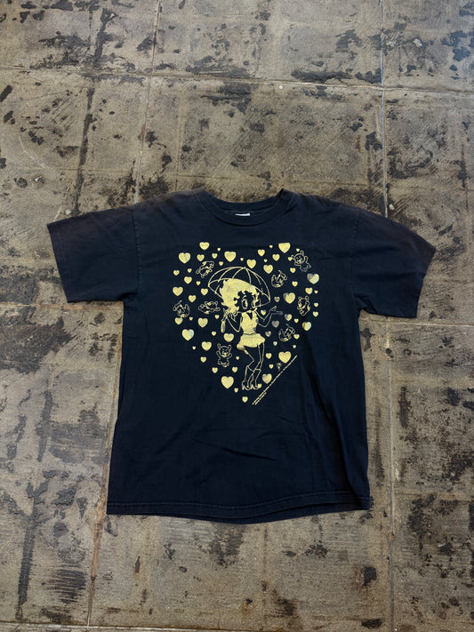 BETTY VNTG BLK/GOLD TEE