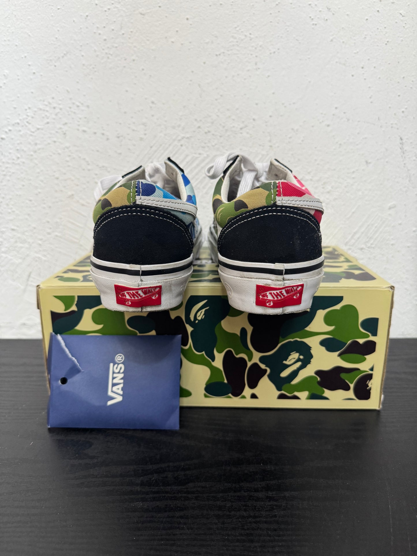 VANSxBAPE OLD SKOOL MULTI CAMO (USED)