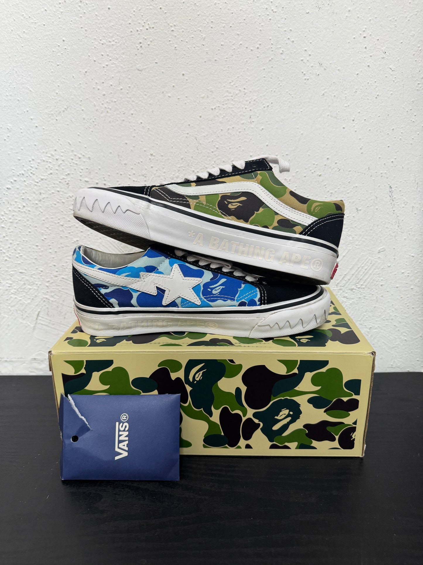 VANSxBAPE OLD SKOOL MULTI CAMO (USED)