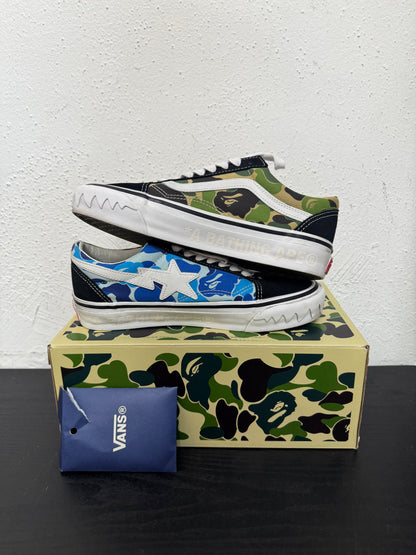 VANSxBAPE OLD SKOOL MULTI CAMO (USED)