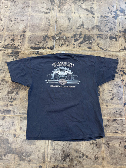 HARLEY DAVIDSON VNTG EAGLE ATLANTC CITY TEE