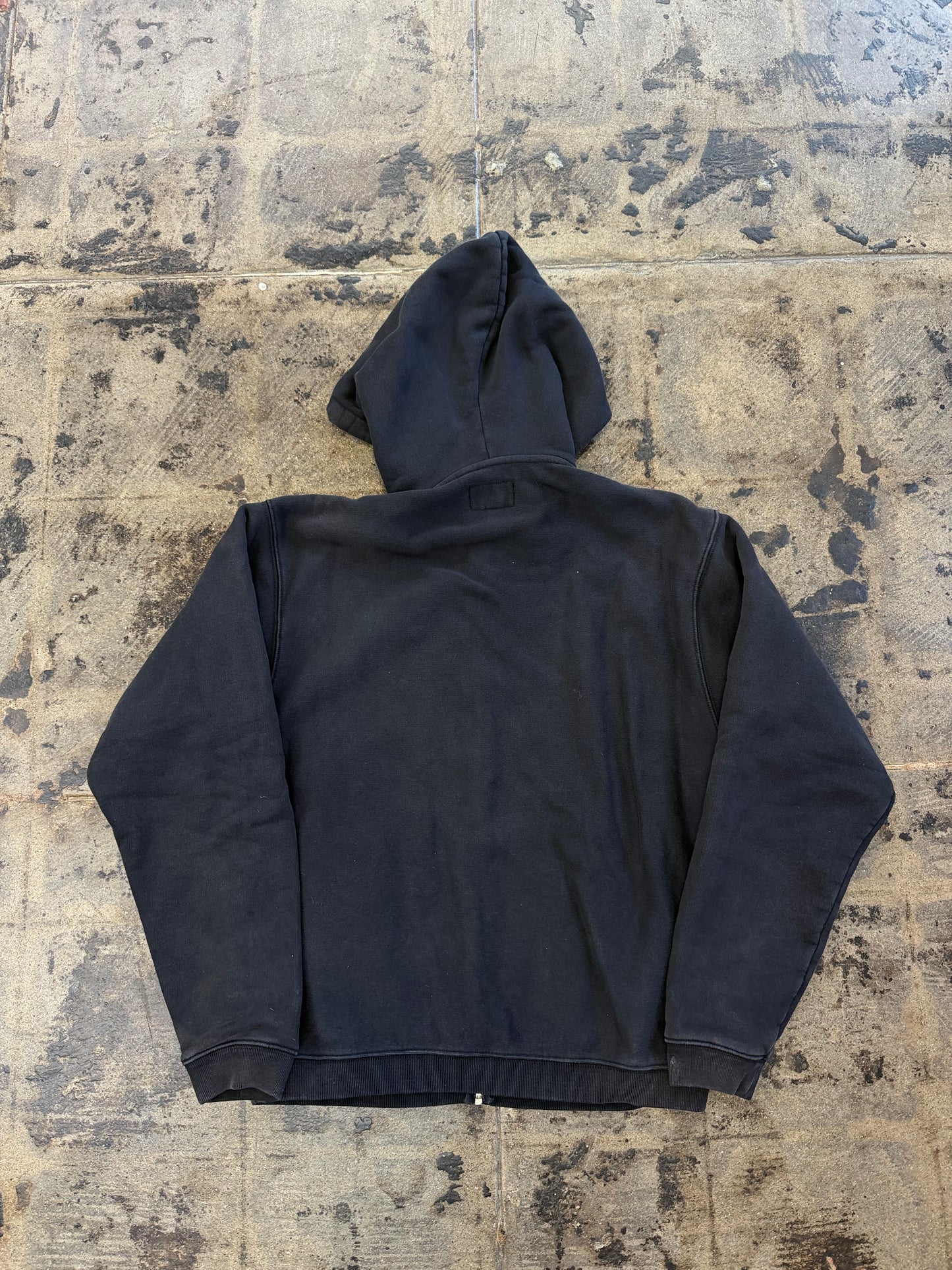 STUSSY SPORT ZIP UP WASHED BLACK