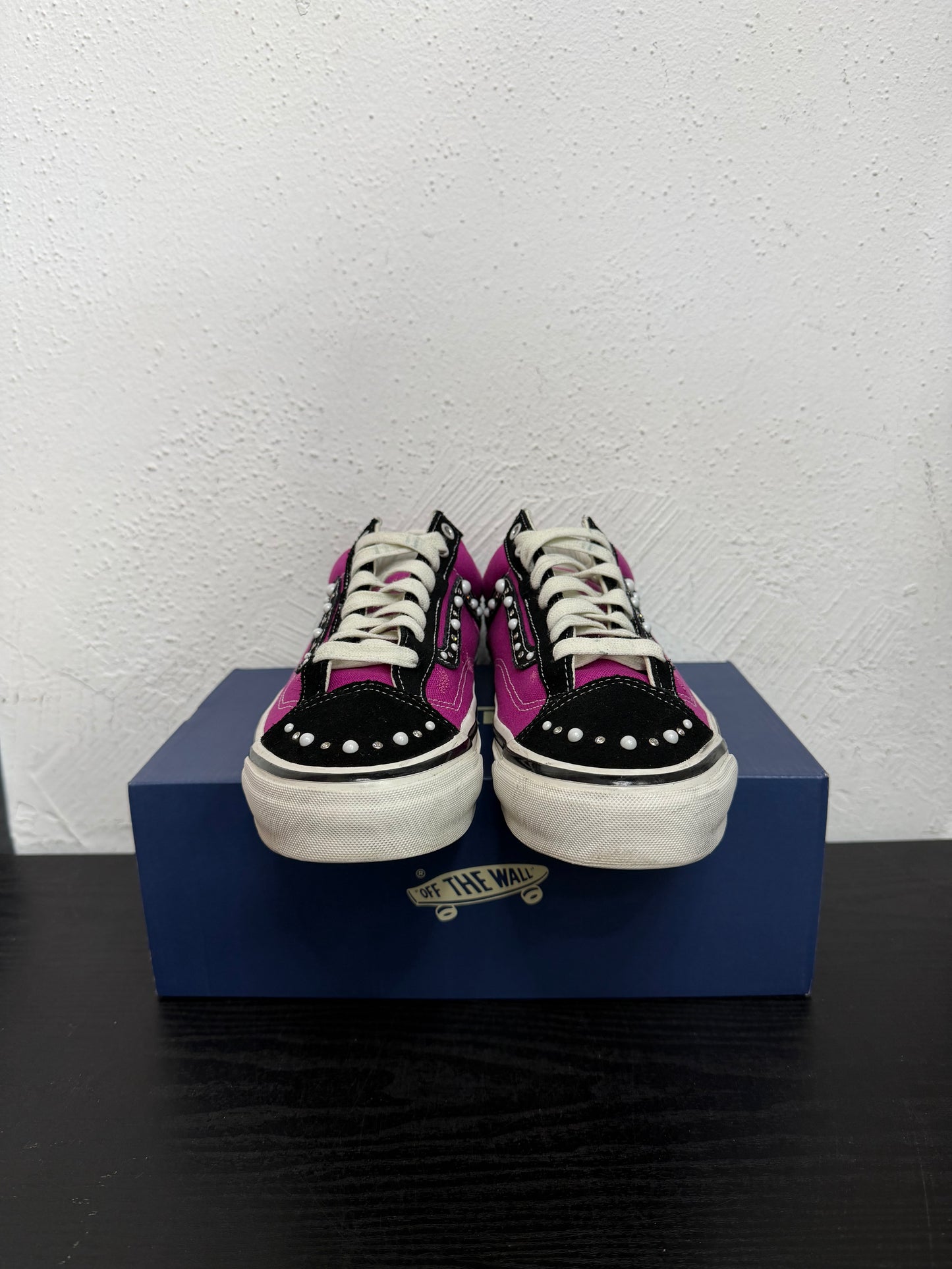 VANS OTW OLD SKOOL PEARLIZED PINK/BLK (USED)