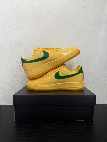 NIKE AIR FORCE 1 PATENT LEATHER COLD PINE GREEN