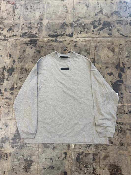 ESSENTIAL HEATHER GREY LONG SLEEVE