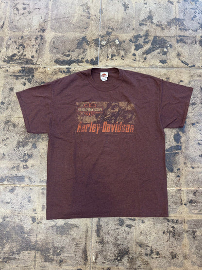 HARLEY DAVIDSON BROWN FLORDIA TEE