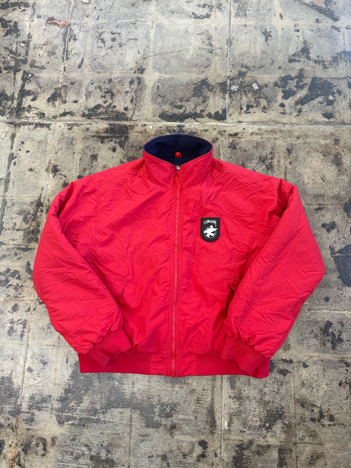STUSSY POLAR FLEECE LINED JACKET