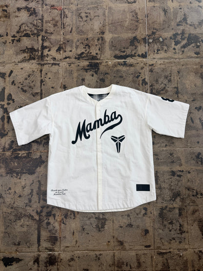 NIKE KOBE BRYANT WHITE BASEBALL JERSEY