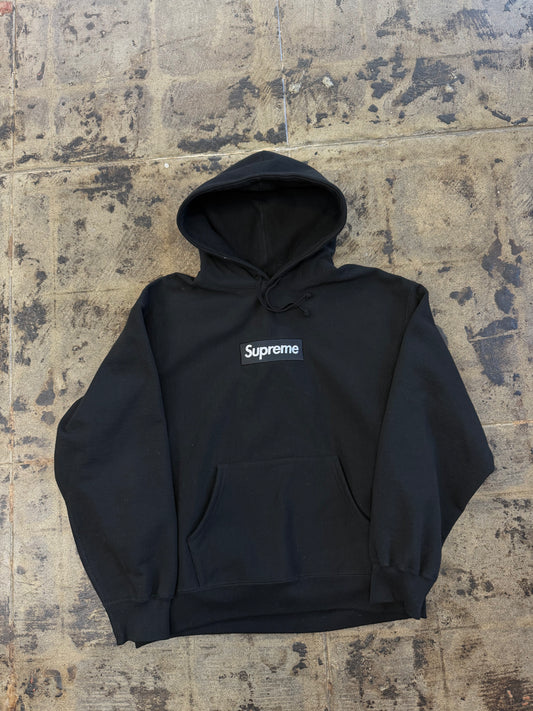 SUPREME BOX LOGO BLACK HOODIE (2025)