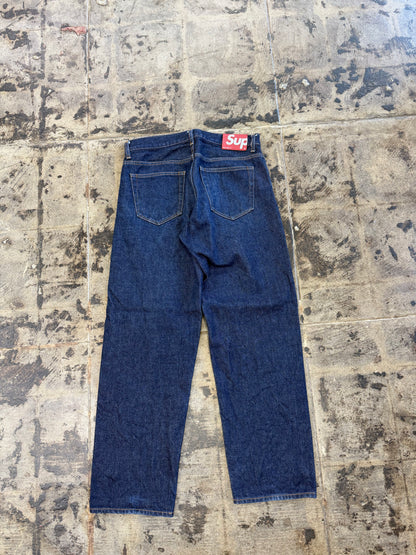 SUPREME DARK BLUE JEANS