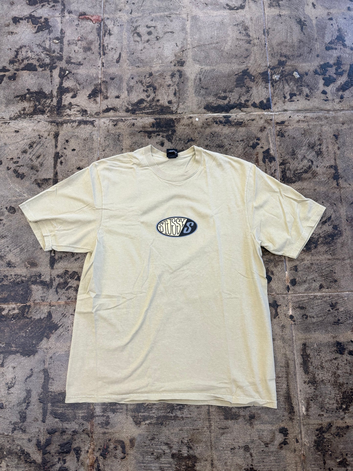 STUSSY PITSTOP TAN DYED TEE