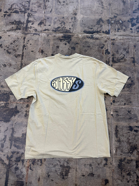STUSSY PITSTOP TAN DYED TEE