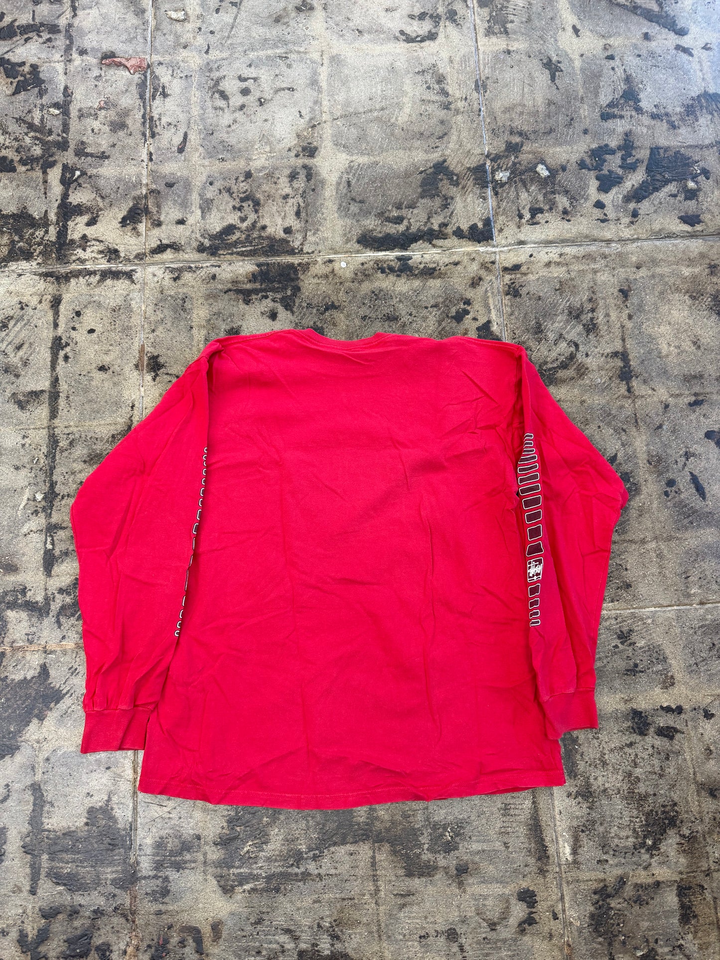 VINTAGE STUSSY RED LONG SLEEVE