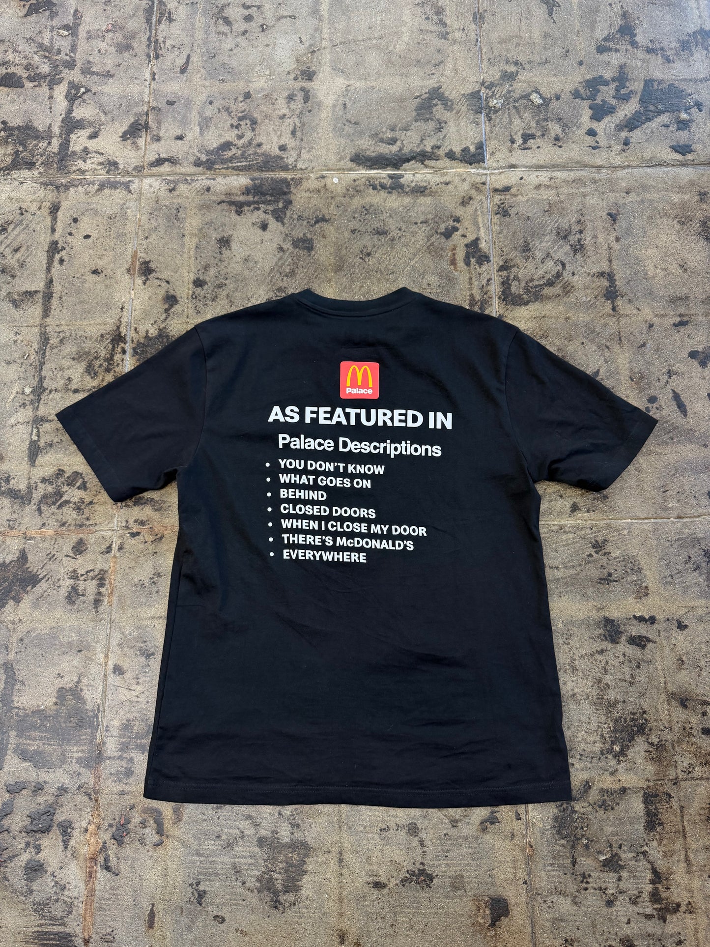 MCDONALDS x PALACE BLACK TEE