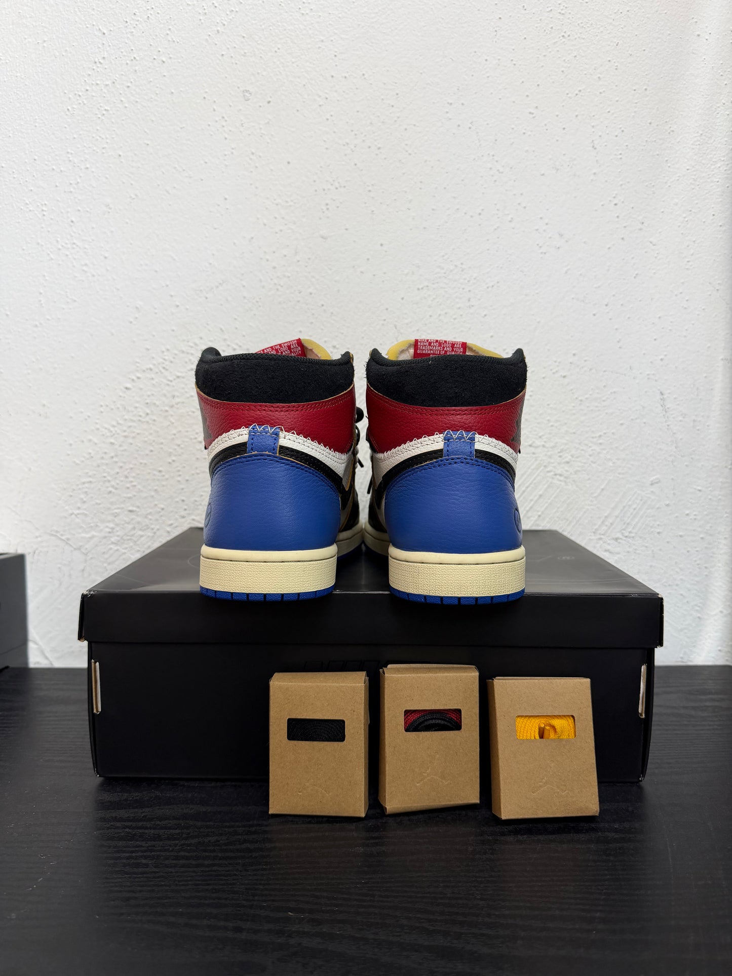 JORDAN 1 FRAGMENT x UNION VARSITY RED ROYAL (USED)