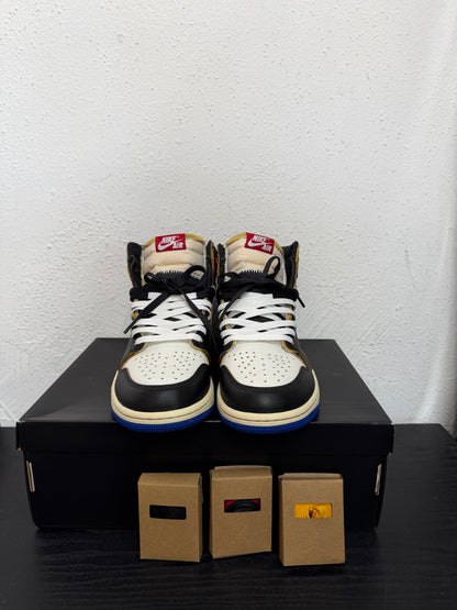 JORDAN 1 FRAGMENT x UNION VARSITY RED ROYAL (USED)