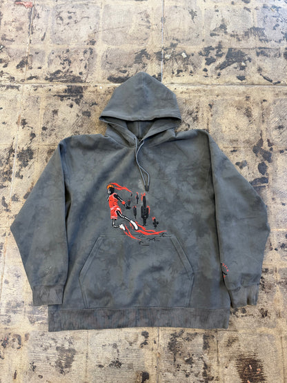 CACTUS JACK x JORDAN WASH SUEDE GREY HOODIE (USED)