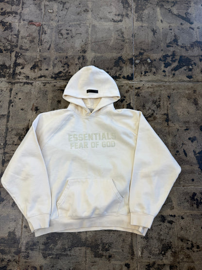 ESSENTIALS CREAM HOODIE (USED)