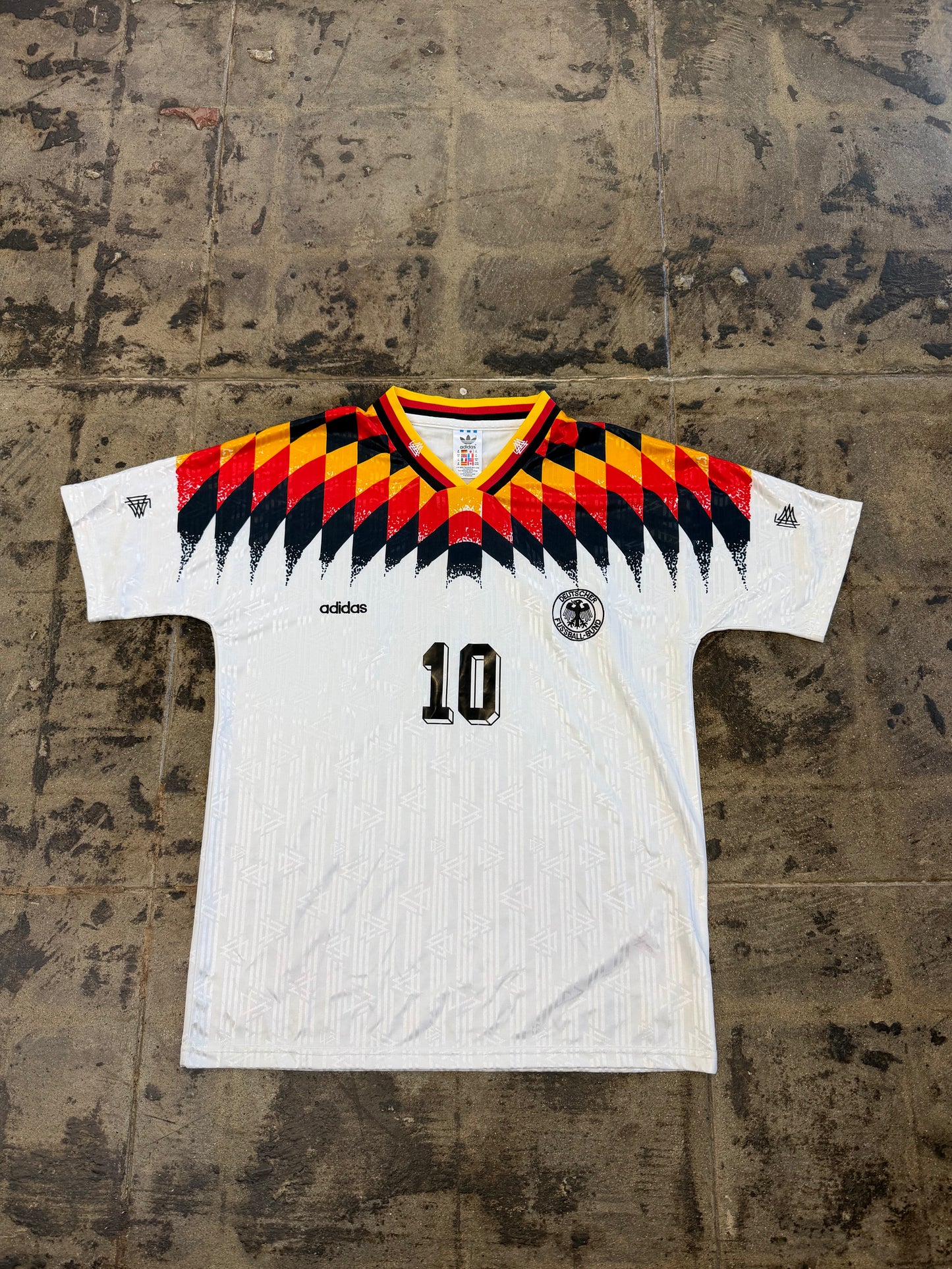 ADIDAS GERMANY 94-96 #10 MATTHAUS JERSEY (BOOT)