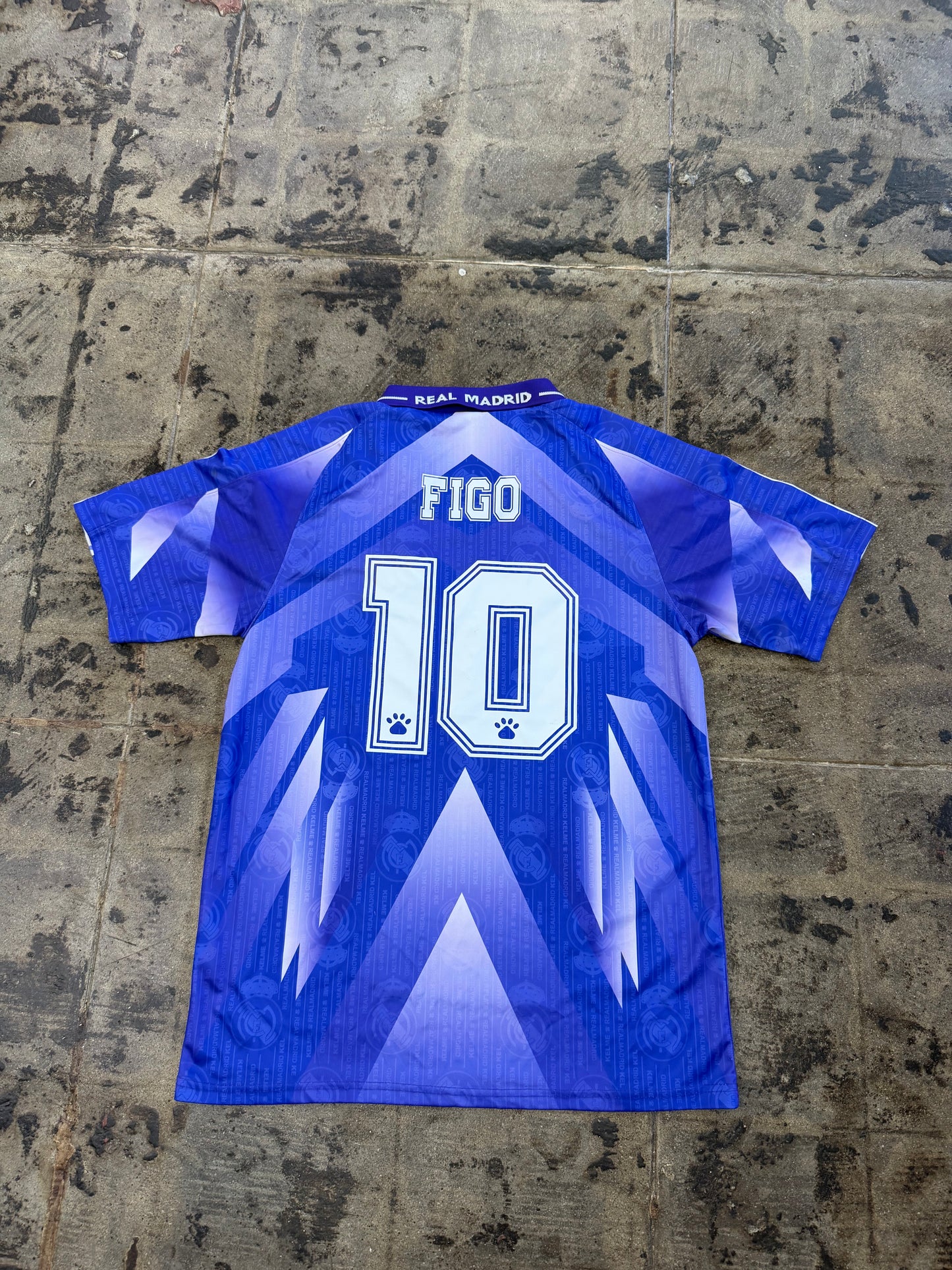 REAL MADRID 96-97 KELME VNTG FIGO #10 JEERSEY (BOOT)