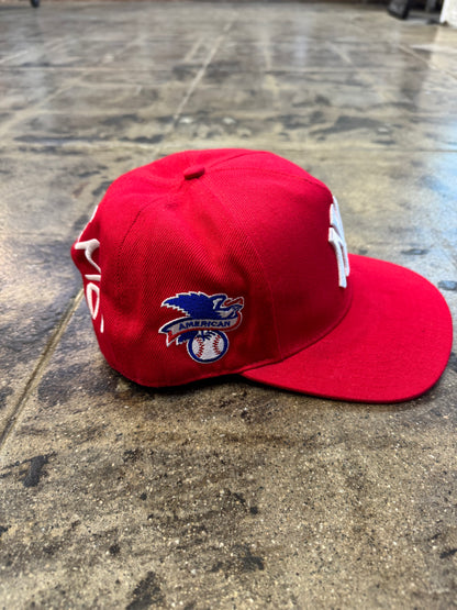 SUPREME YANKEES 5 PANEL RED SNAP BACK
