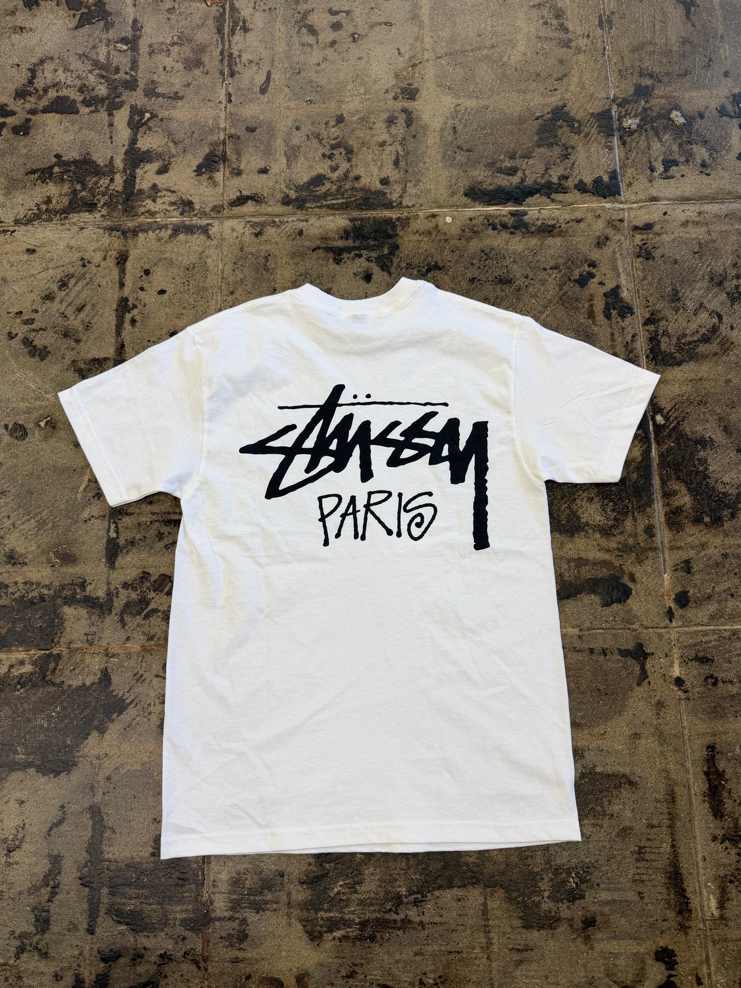 STUSSY PARIS WHITE TEE