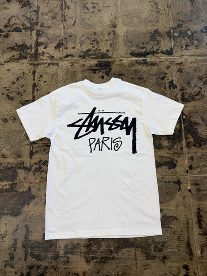 STUSSY PARIS WHITE TEE