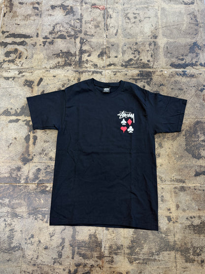 STUSSY FULL DECK BLACK TEE
