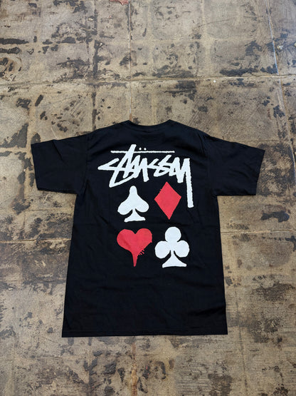STUSSY FULL DECK BLACK TEE
