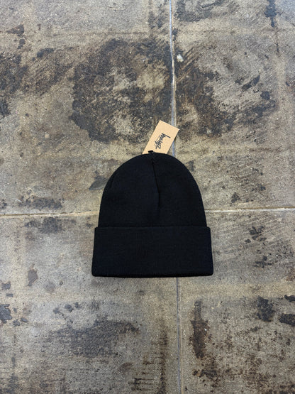 STUSSY BLACK BEANIE