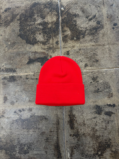 STUSSY RED BEANIE