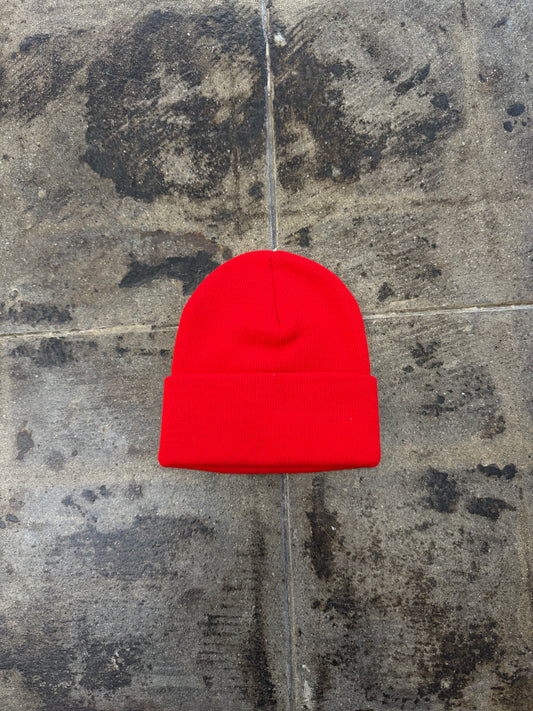 STUSSY RED BEANIE