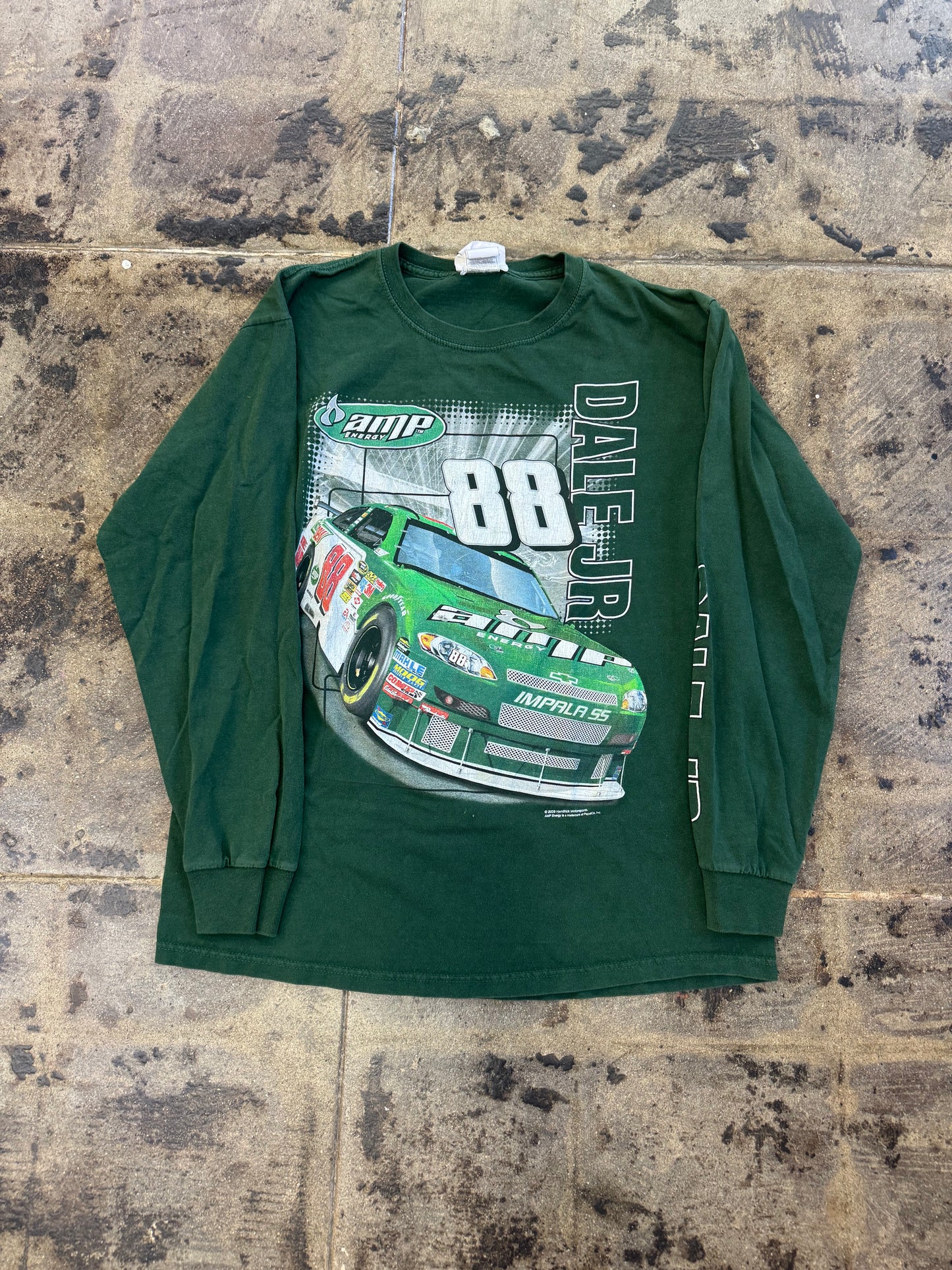 2009 DALE JR NASCAR GREEN L/S