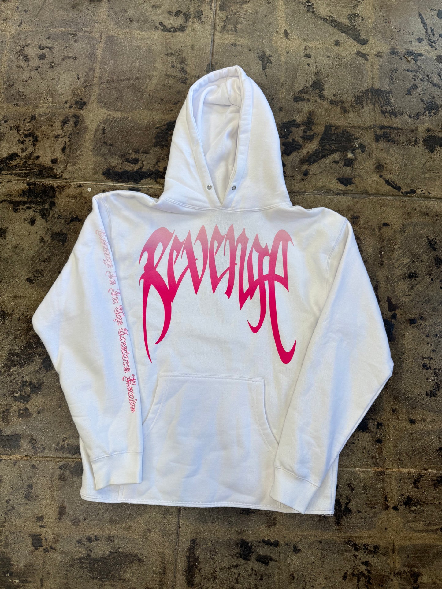 REVENGE WHITE VALENTINES DAY HOODIE