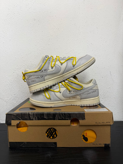 DUNK LOW OFF WHITE LOT 29 (USED)