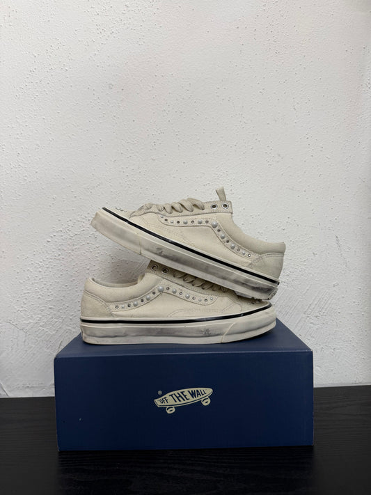 VANS OLD SKOOL PEARLIZED MARSHMALLOW (USED)