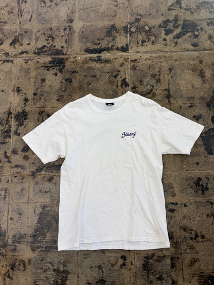 STUSSY EMBRODIERY TEE(USED)