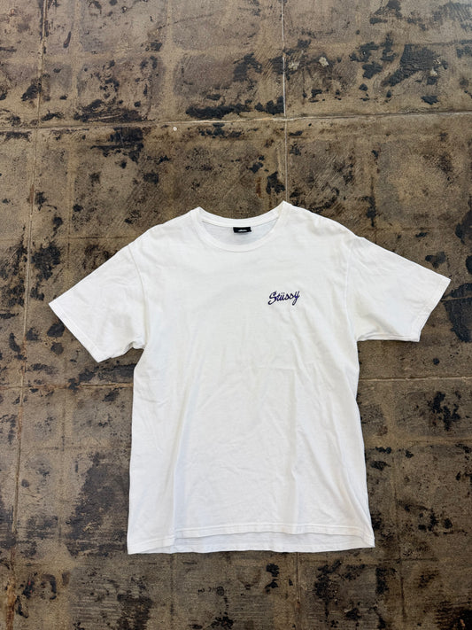 STUSSY EMBRODIERY TEE(USED)
