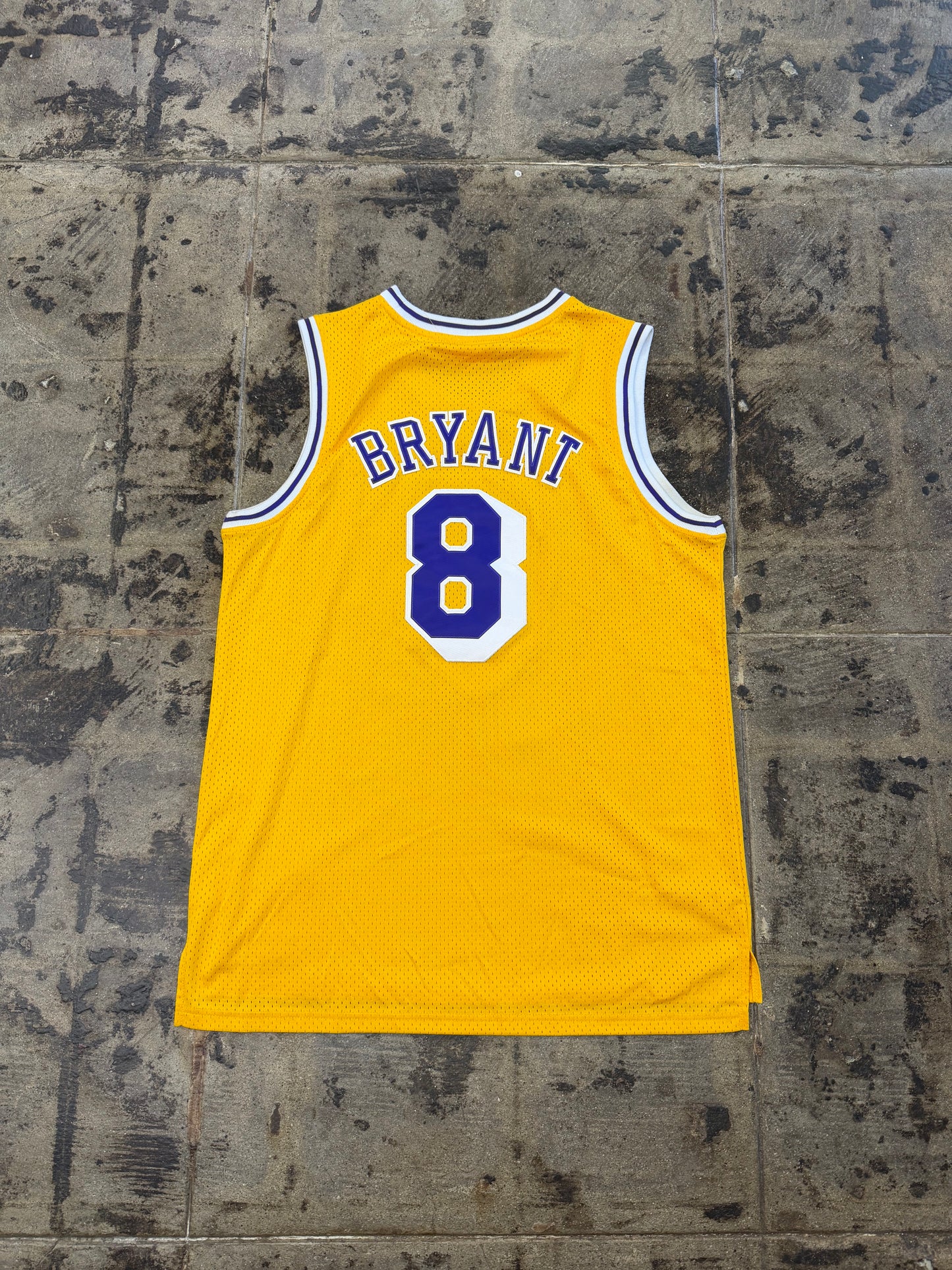 M&N 96-97 LAKERS #8 KOBE BRYANT YELLOW JERSEY
