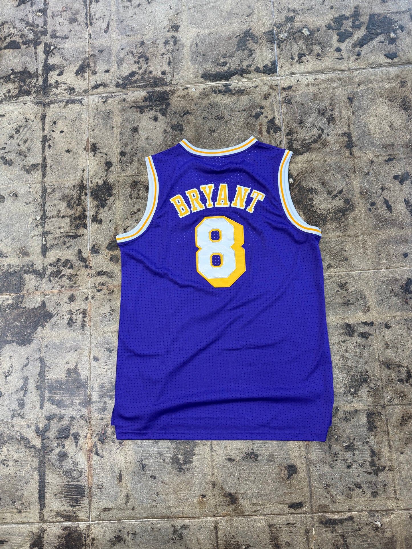 M&N 96-97 LAKERS #8 KOBE BRYANT PURPLE JERSEY
