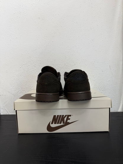 JORDAN 1 LOW TRAVIS SCOTT VELVET BROWN (USED)